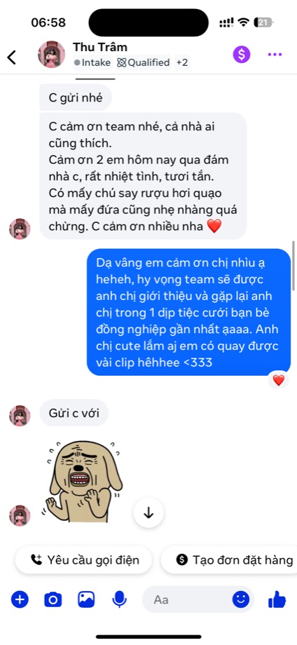 Tin nhắn khách