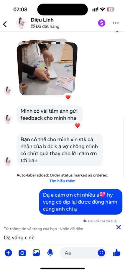 Tin nhắn khách